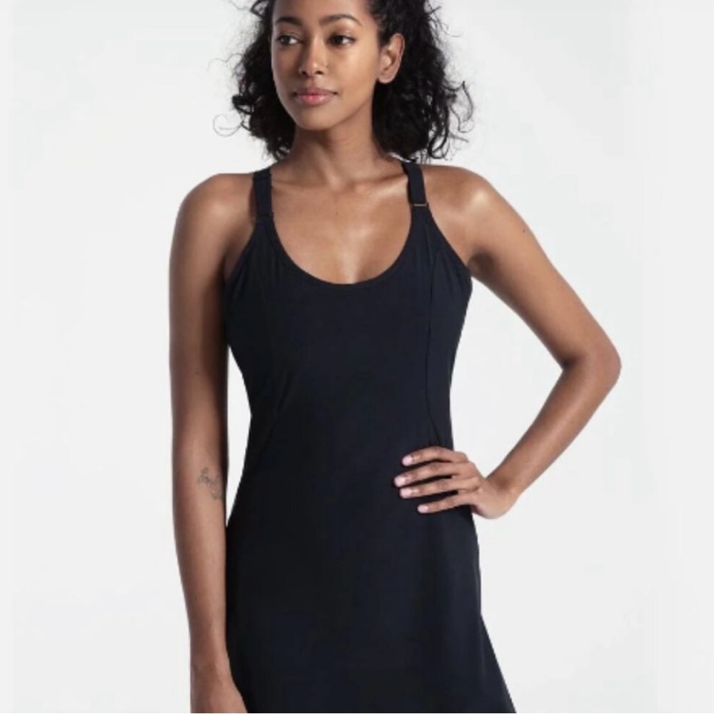 Lolë Black Activewear Dress with Built in Shorts size S